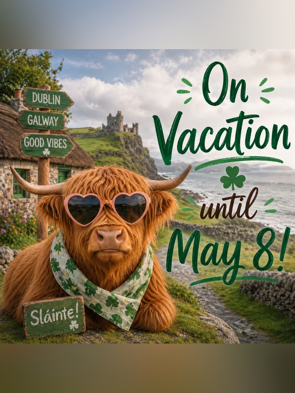 Hope everyone has an amazing week. I will be back from vacation on May 8!